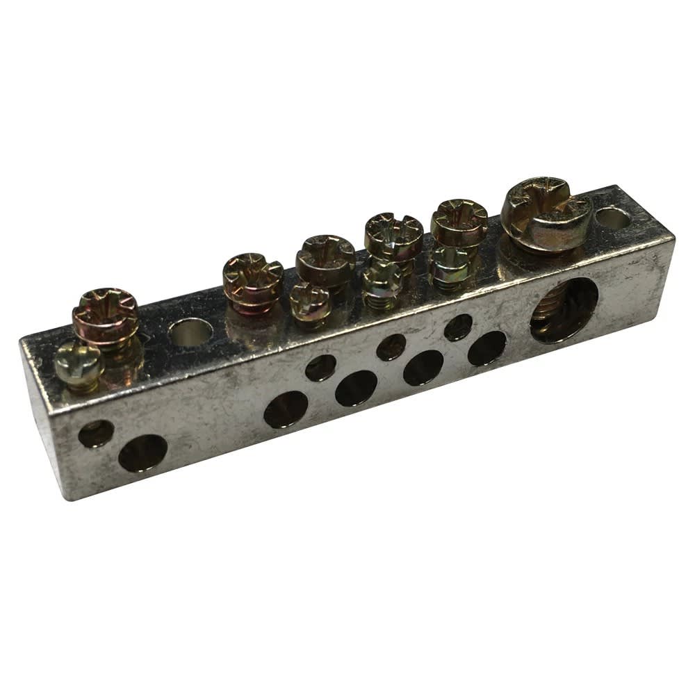 Nvent Erico - ERIFLEX Barre double de mise à la terre et neutre, aluminium étamé, 10 connexion