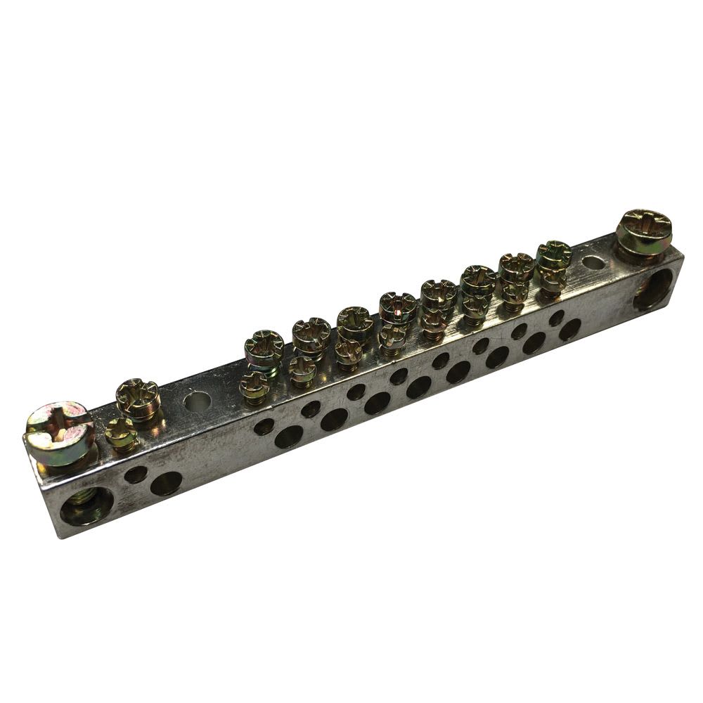 Nvent Erico - ERIFLEX Barre double de mise à la terre et neutre, aluminium étamé, 20 connexion