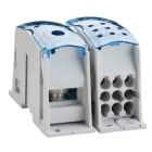 Nvent Erico - ERIFLEX Répartiteur unipolaire, 500 A IEC, Alim. FLEXIBAR, Distri 9 câbles, alu