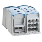 Nvent Erico - ERIFLEX Répartiteur unipolaire, 1000 A IEC, Alim. FLEXIBAR, Distri. 9 câbles, al