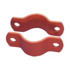 Nvent Erico - CADDY Collier de serrage pour charge lourde, Peinture, Oxydation Rouge, 48?49 mm