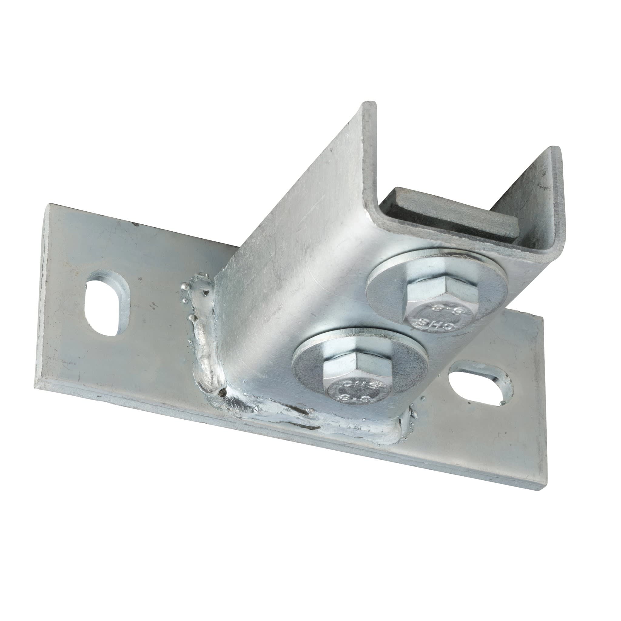 Nvent Erico - CADDY Support mural horizontal externe, acier électrozingué, rail E4, profil A,