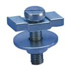 Nvent Erico - Écrou de rail prémonté KP pour rail en C E2/E2L/E3, M8 Vis, 50 mm Vis