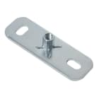 Nvent Erico - CADDY Platine avec manchon à 2 trous PBF pour tige filetée, Acier, EG, M10 Tige,