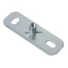 Nvent Erico - Platine avec manchon à 2 trous pour tige filetée, EZ, M8, tige M10, 80 mm