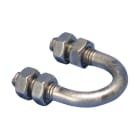 Nvent Erico - CADDY Boulon en U, S316, 27 mm OD, 3/4" Tuyau, 20 DN, M8 Tige