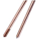 Nvent Erico - Piquet de terre fileté en acier cuivré, 3/4" dia, 1 m, 254 µm Plating, 2,793 kg