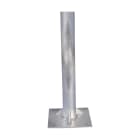 Nvent Erico - Mât en aluminium avec base, 6 m, 69,9 mm Diamètre
