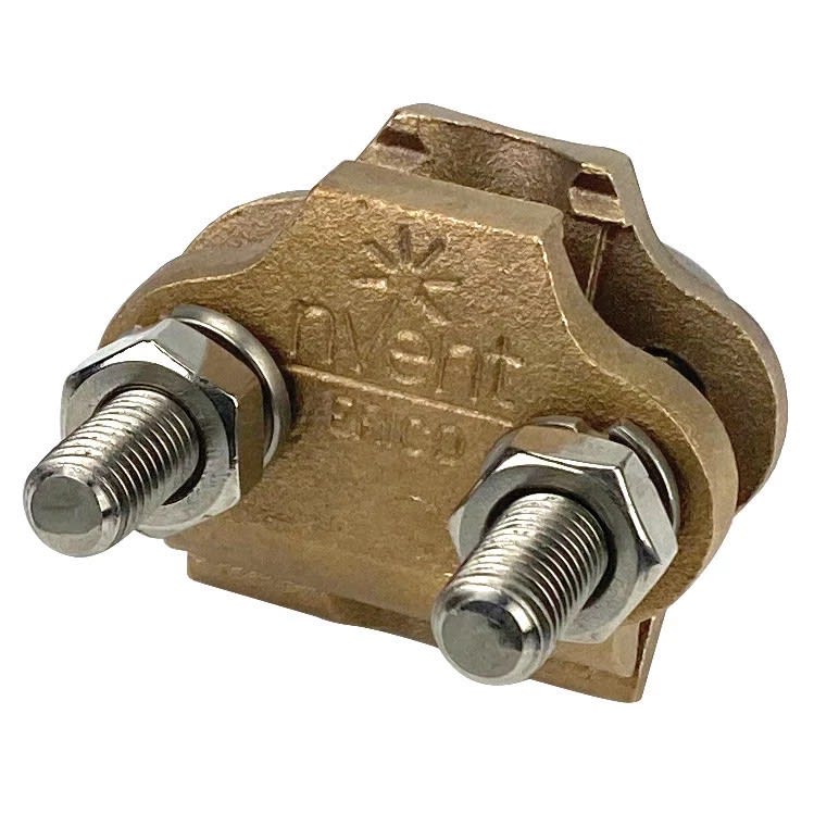 Nvent Erico - ERICO Piquet de terre rond, étrier en U, non étamé, un seul conducteur