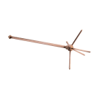 Nvent Erico - ERICO Terminal aérien multipoints, filetage métrique, 0,58 m