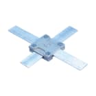 Nvent Erico - ERICO Étrier de ruban carré, Aluminum, 25 x 3 mm Tape, 54 mm x 13 mm x 54 mm