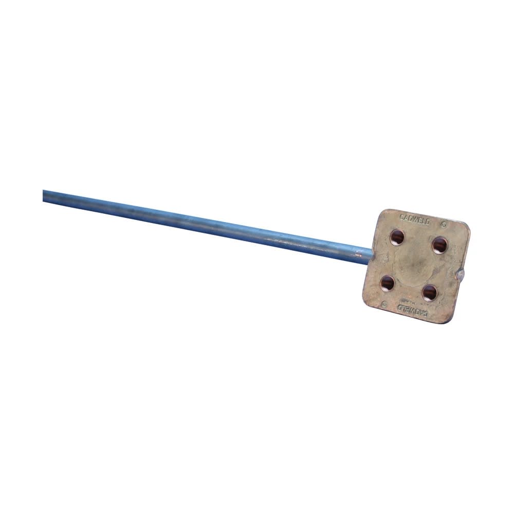 Nvent Erico - ERICO Pt de mise à la terre B164, 4 goujons, Ac Solide Rnd, droit, dia 12 mm, 19