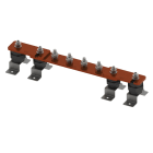 Nvent Erico - ERICO Barre de terre, Nu, 4 Connections, 2 Number of Disconnects, 450 mm