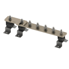 Nvent Erico - ERICO Barre de terre, Étamé, 8 Connections, 1 Number of Disconnects, 575 mm