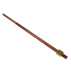 Nvent Erico - Borne aérienne, filetage métrique, cuivre, filetage M16, 15 mm dia, 1,5 m