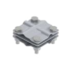 Nvent Erico - Étrier de terre multi-usage, acier inoxydable, 8 mm Solid-10 mm Solid, Torsadé