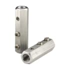 Nvent Erico - Base du terminal aérien, en ligne, filetage impérial, Cuivre, 1/2 UNC Thread