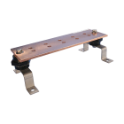 Nvent Erico - Barre de mise à la terre, w/Insulators and Brackets, HH, 406 mm x 51 mm x 6,4 mm