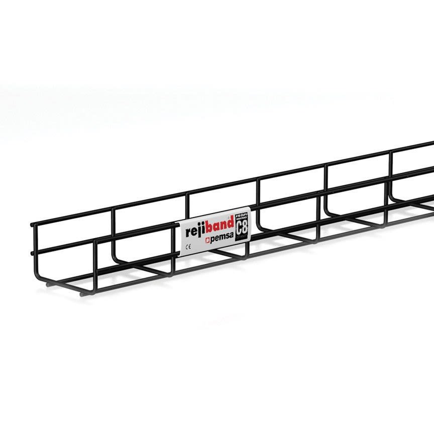 Nvent Erico - CADDY Chemin de câble filaire PEMSA, noir, acier inoxydable, EZ, 3000 x 60 mm x