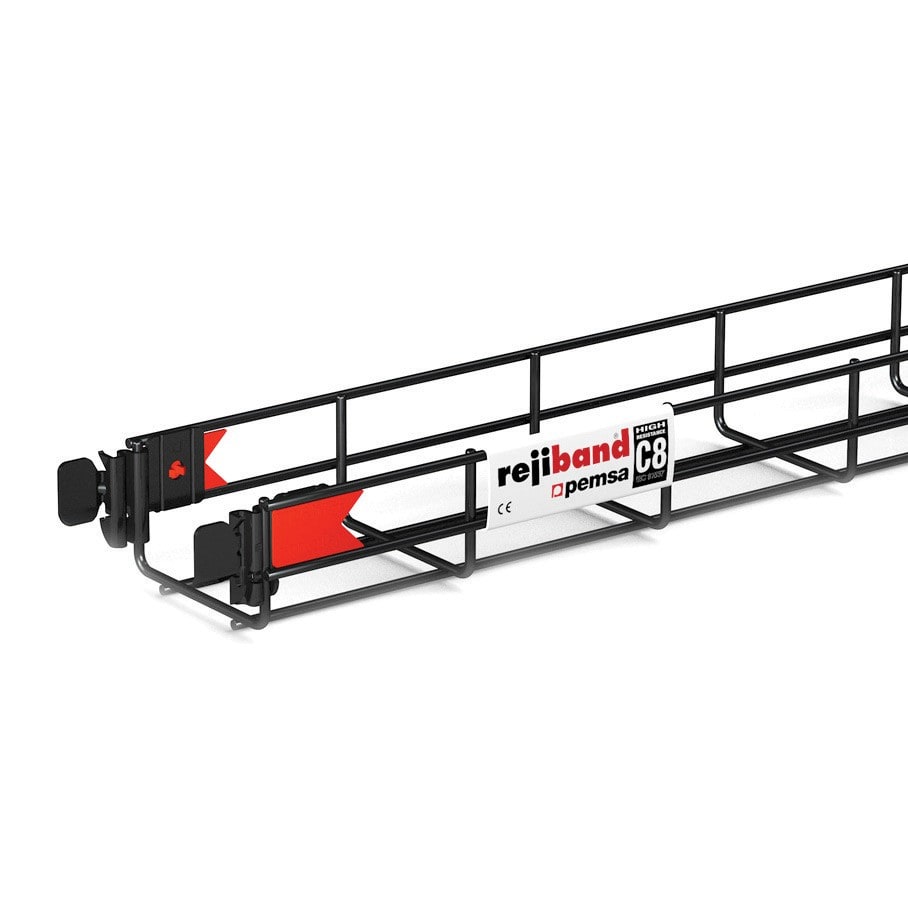 Nvent Erico - CADDY Chemin de câble filaire PEMSA Rapide, noir, 3 000 mm x 60 mm x 150 mm