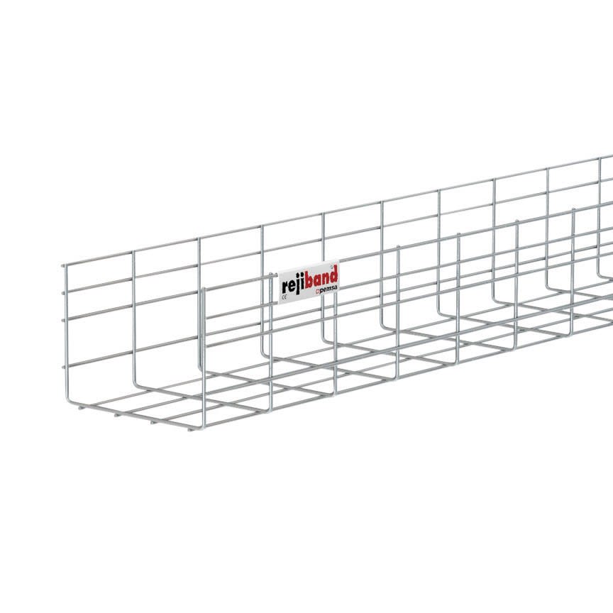 Nvent Erico - CADDY Chemin de câble filaire PEMSA, acier inoxydable, EZ, 3 000 mm x 150 mm x 4