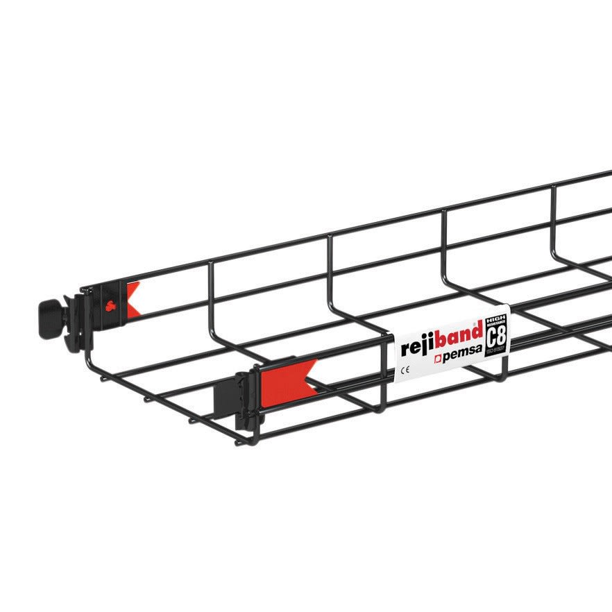 Nvent Erico - CADDY Chemin de câble filaire PEMSA Rapide, noir, 3 000 mm x 100 mm x 100 mm