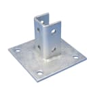 Nvent Erico - CADDY Embase pour profil de montage de type A, 150x150x88x25 mm, électrogalvanis