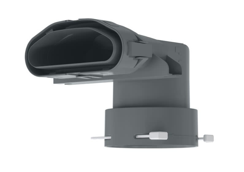 Stiebel Eltron - 4 x pièces de transfo gaine plate LVE -> gaine LVS Ø 75mm Coude 90° vers le bas