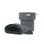 Stiebel Eltron - 4 x pièces de transfo gaine plate LVE -> gaine LVS Ø 75mm Coude 90° vers le haut