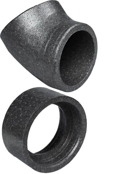 Stiebel Eltron - Coude 45° isolé en EPP Ø 180 intérieur - épaiseur 15 mm Livré avec 1 manchon FF