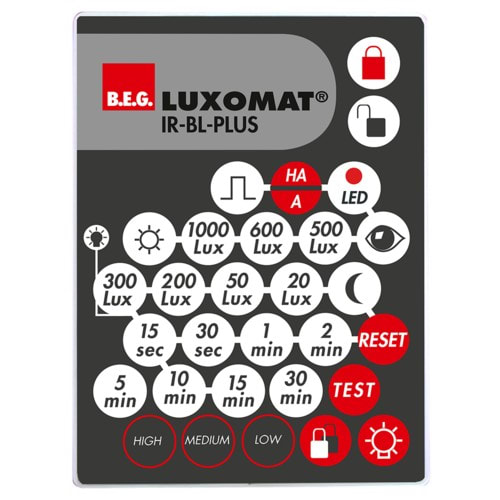 BEG - IR-BL-PLUS télécommande de réglage pour détecteurs BL2/BL4-plus