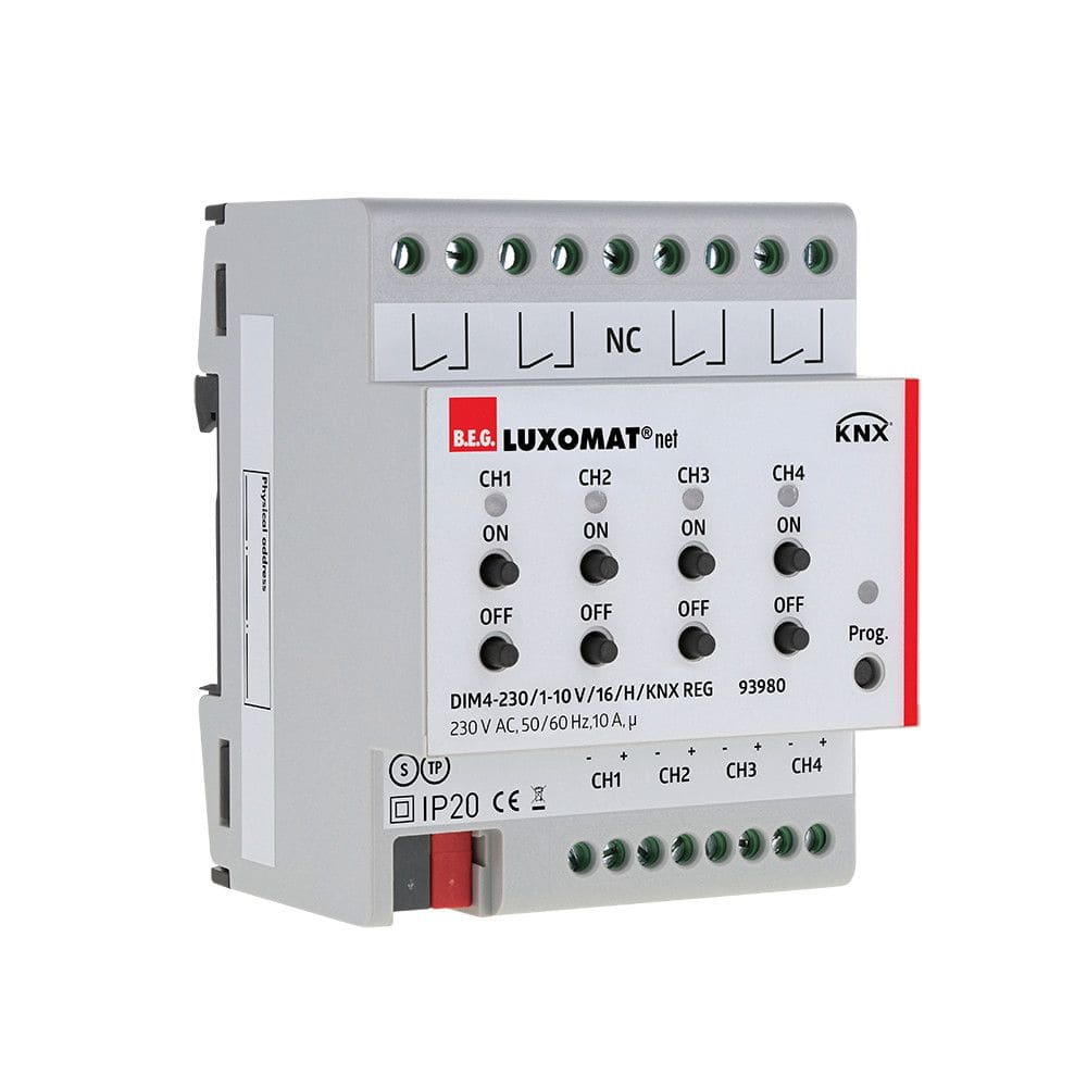 BEG - DIM4-230 / 1-10V /16 /H /KNX REG actionneur variateur