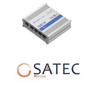 Satec - Switch RJ45 5 ports Teltonika pour branchement bornes de recharge