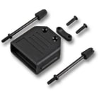 Uniformatic - CAPOT DB15 PLASTIQUE NOIR DEMI COQUILLE VIS LONGUE