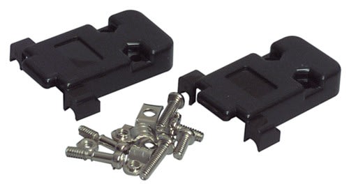 Uniformatic - CAPOT DB25 PLASTIQUE NOIR DEMI COQUILLE VIS COURTES