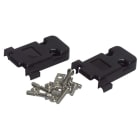 Uniformatic - CAPOT DB25 PLASTIQUE NOIR DEMI COQUILLE VIS COURTES