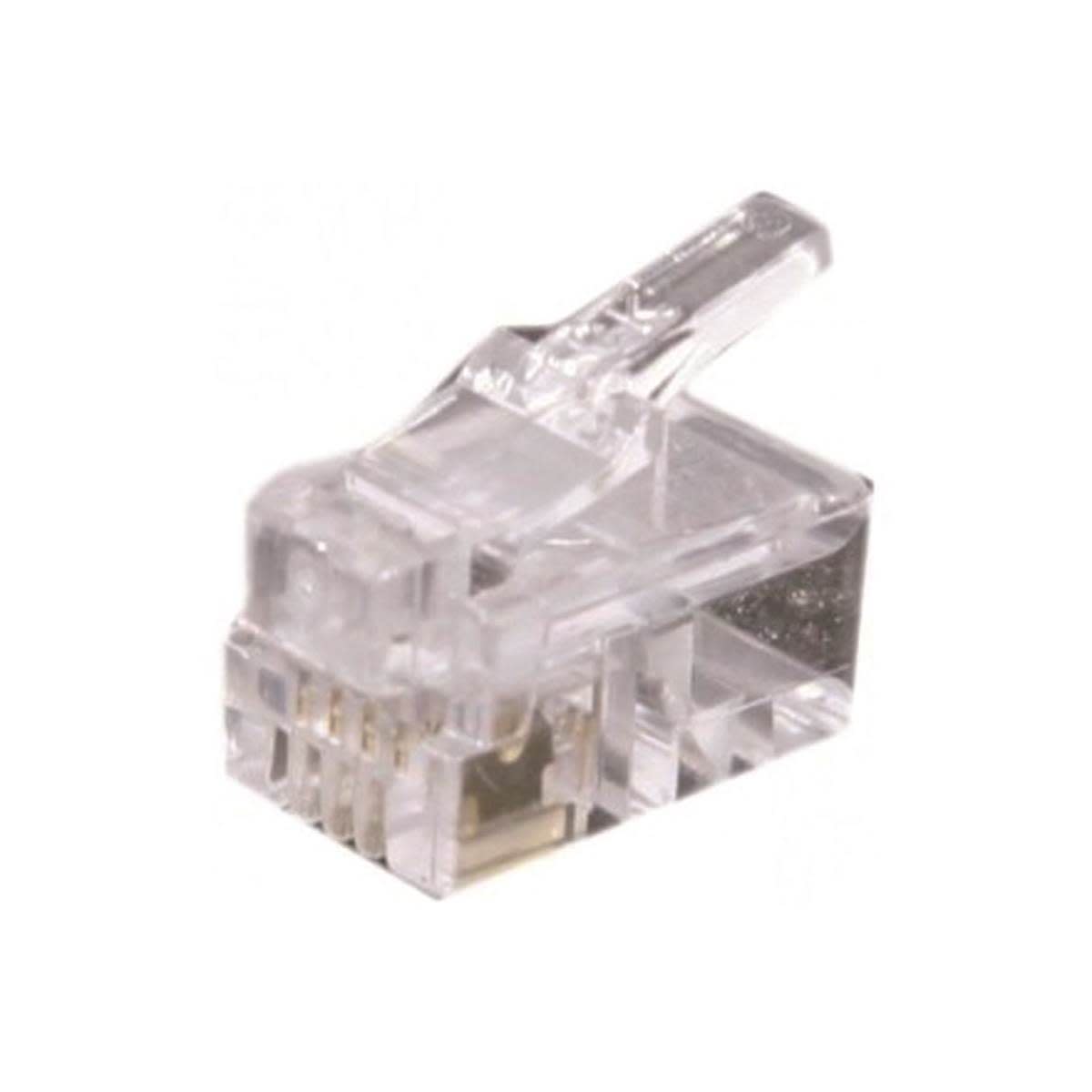 Uniformatic - CONNECTEUR RJ9 4P4C CABLE PLAT SACHET DE 50