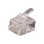 Uniformatic - CONNECTEUR RJ11 6P4C CABLE PLAT SACHET DE 100
