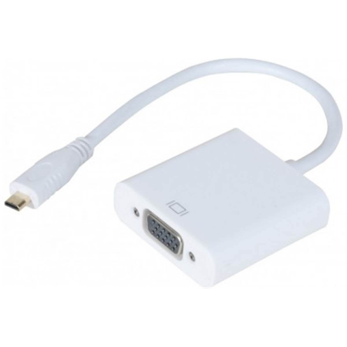 Uniformatic - ADAPTATEUR MICRO HDMI-D MALE VERS VGA FEMELLE+ENTREE AUDIO ET ALIM