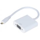 Uniformatic - ADAPTATEUR MICRO HDMI-D MALE VERS VGA FEMELLE+ENTREE AUDIO ET ALIM