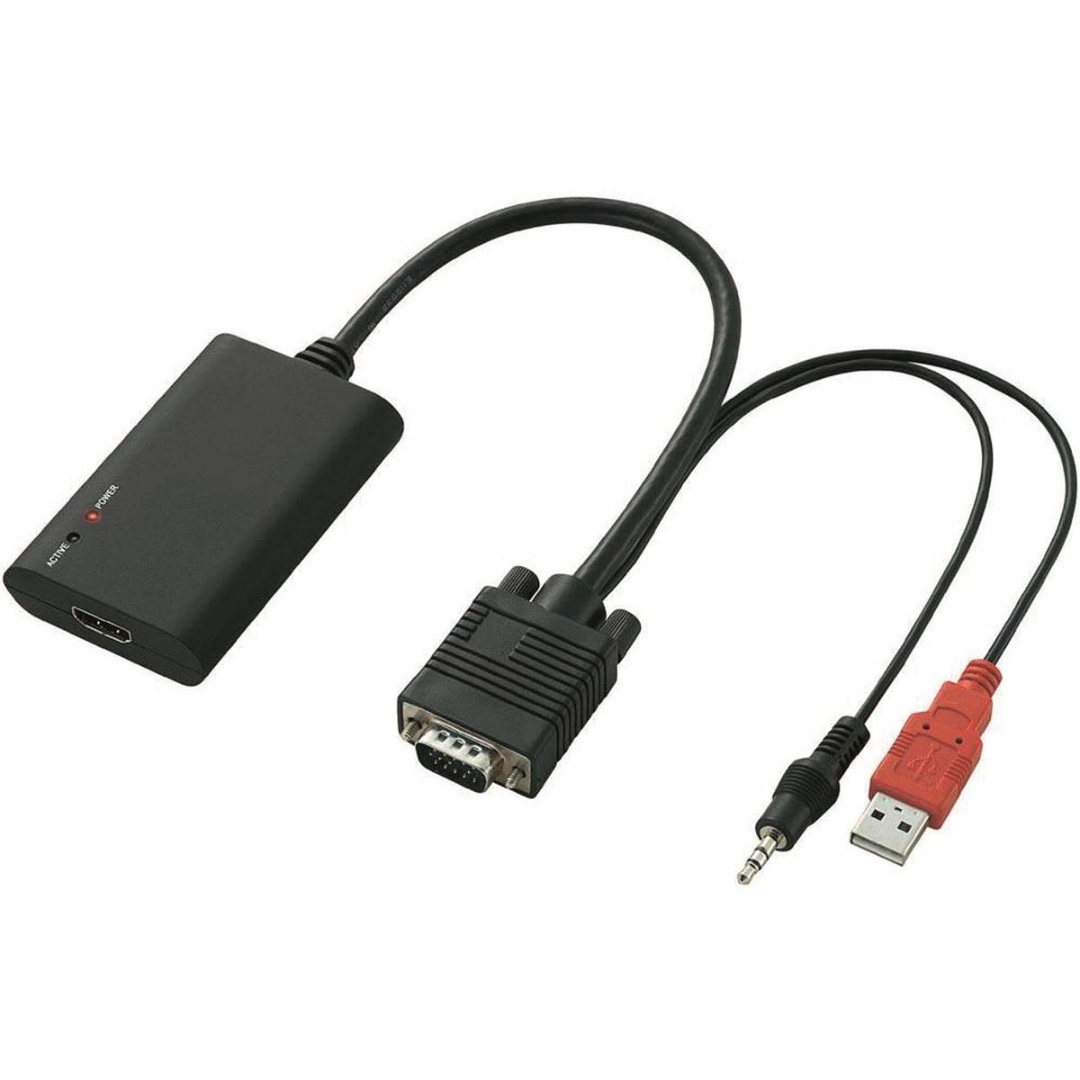 Uniformatic - ADAPTATEUR VGA MALE + JACK CABLE 60CM VERS HDMI FEMELLE
