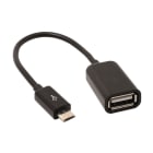Uniformatic - ADAPTATEUR MICRO USB 2.0 MALE VERS USB FEMELLE OTG CABLE 20CM