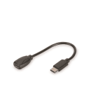 Uniformatic - ADAPTATEUR TYPE C MALE VERS MICRO USB 2.0 FEMELLE CABLE 20CM