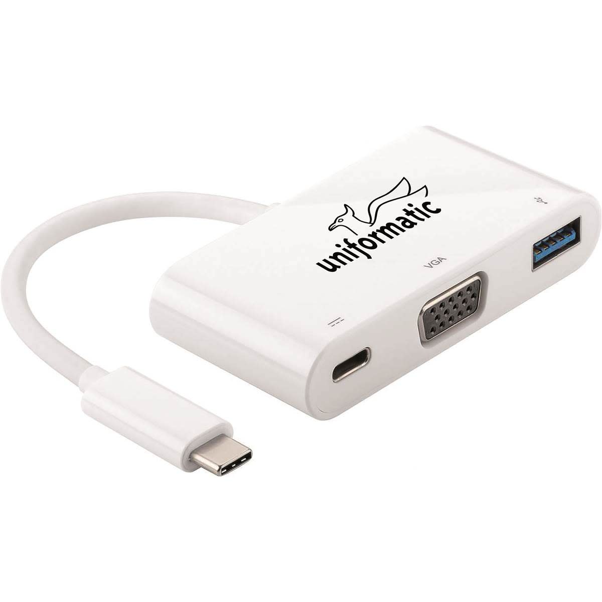 Uniformatic - CONVERTISSEUR TYPE C VERS VGA + USB 3.0 +TYPE C POWER