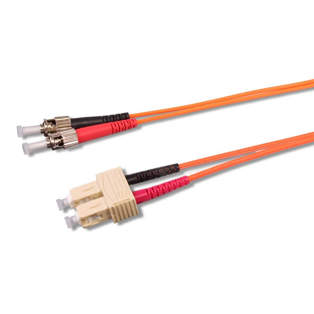 Uniformatic - JARRETIERE OPTIQUE MULTIMODE OM2 50/125 DUPLEX SC-ST 10 METRES