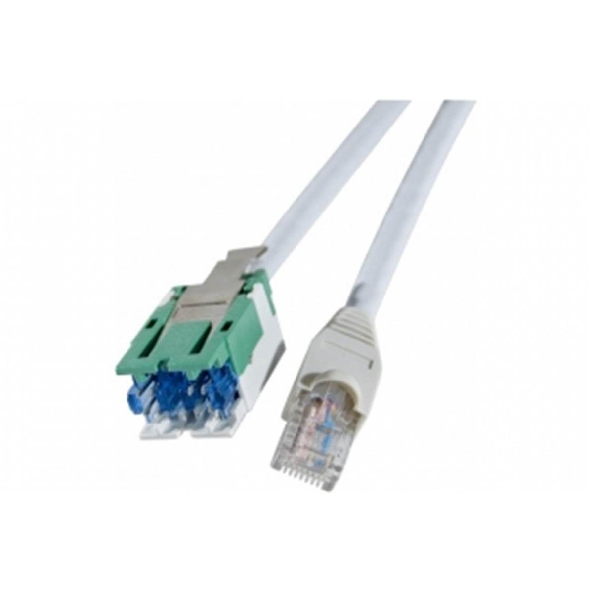 Uniformatic - CORDON CBE-RJ45 CAT 5e 100 Ohms FTP 2P COQUILLES VERTE 3M