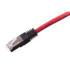 Uniformatic - CORDON RJ45 CAT 6 CROISE FTP ROUGE MANCHON NOIR 5MS