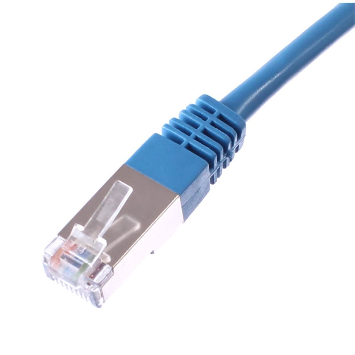 Uniformatic - CORDON RJ45 CAT 6A 100 OHMS BLINDE SFTP BLEU 10 METRES