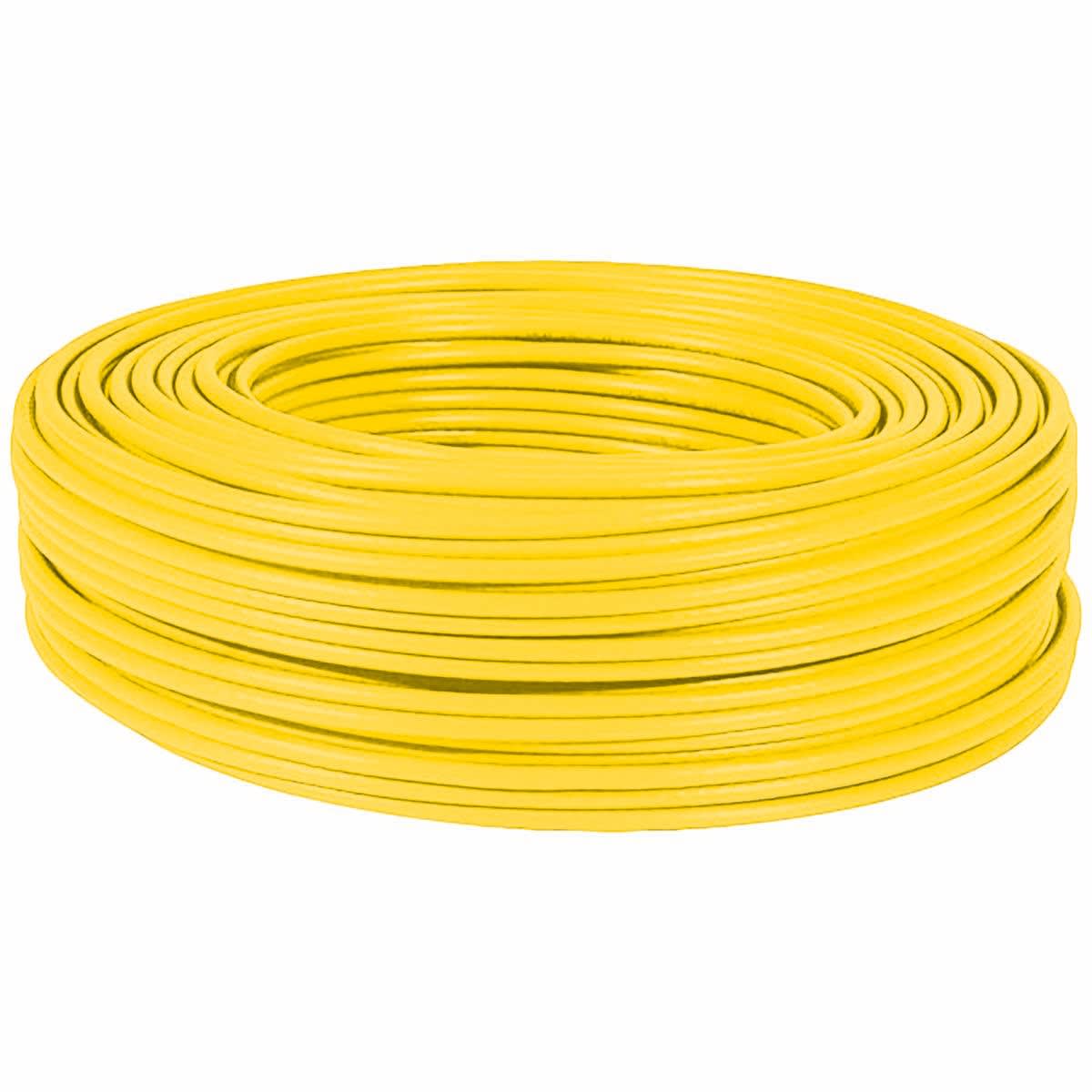 Uniformatic - CABLE PATCH POUR CORDON CAT7 S-FTP LSZH JAUNE COURONNE DE 100 METRES