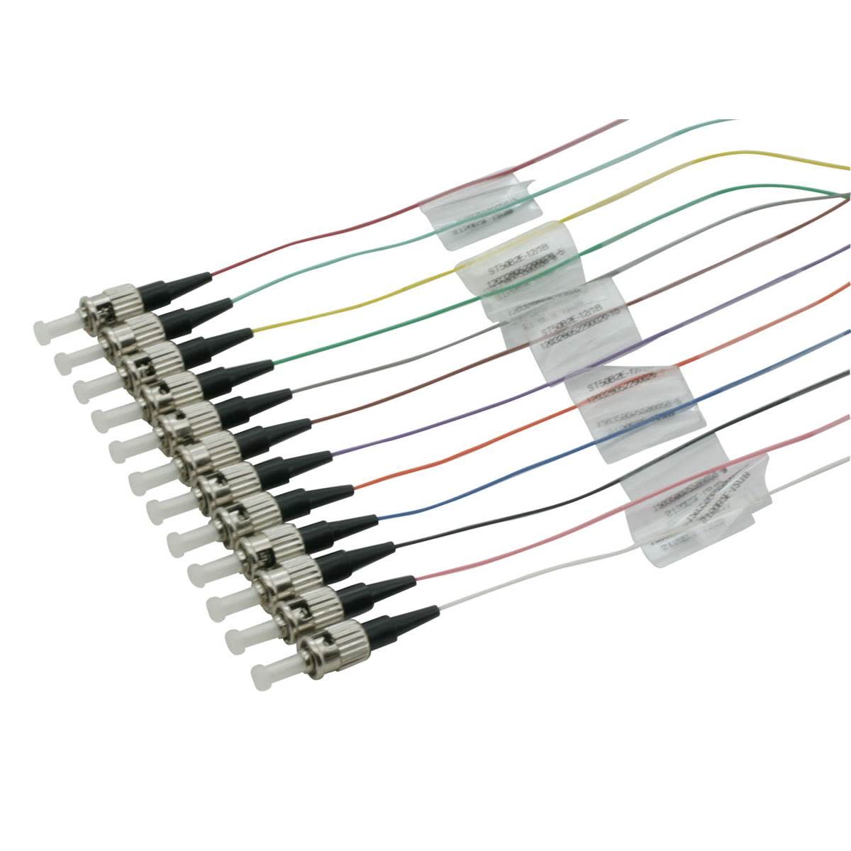 Uniformatic - LOT DE 12 PIGTAIL COULEUR ST MULTIMODE OM2 2 METRES